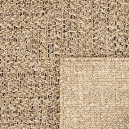 Teppich ZIZUR 240x240 cm Jute-Optik Indoor und Outdoor