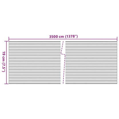 Sichtschutzstreifen Marmorkies-Optik Grau 35x0,19 m PVC