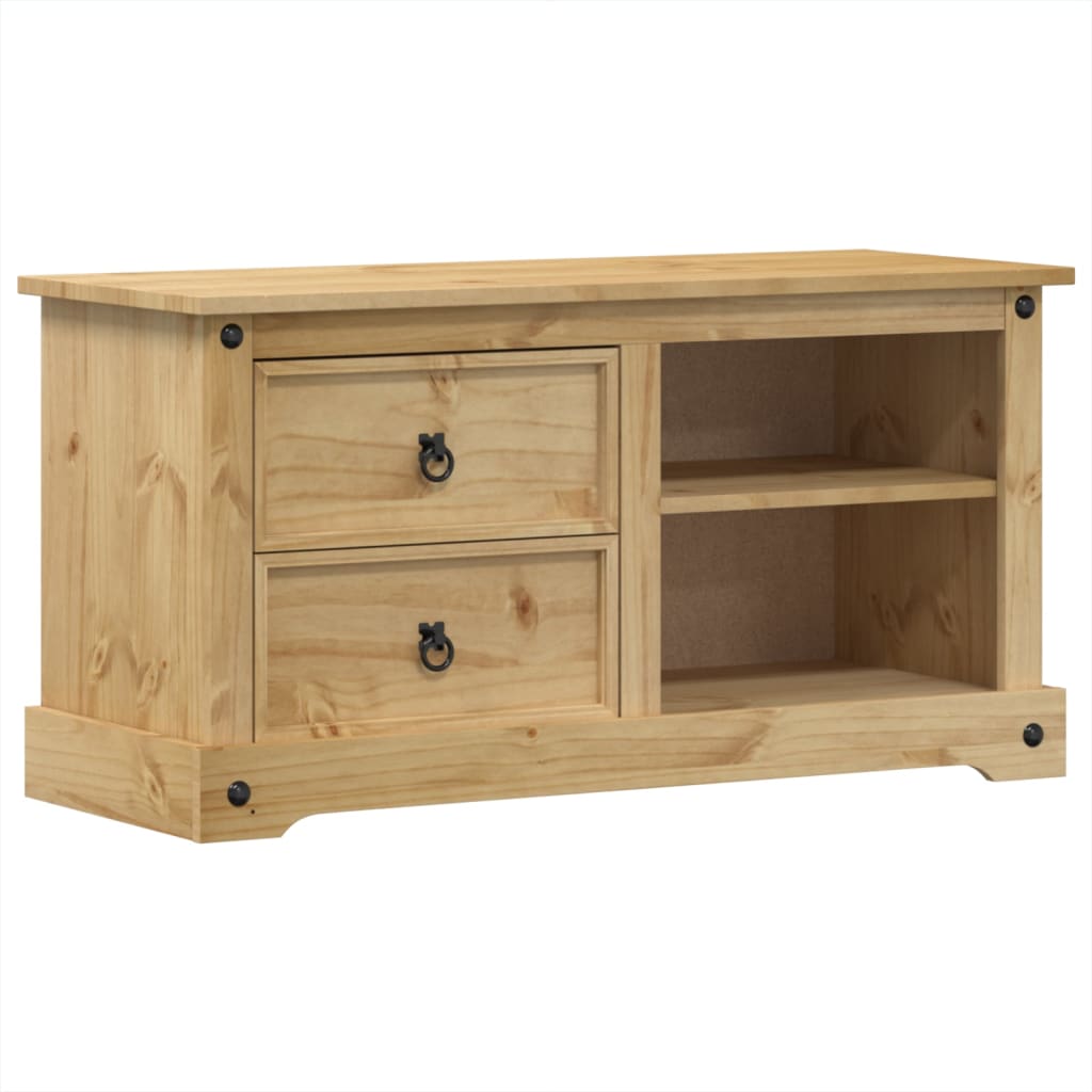 TV-Schrank Corona 100x40x52 cm Massivholz Kiefer