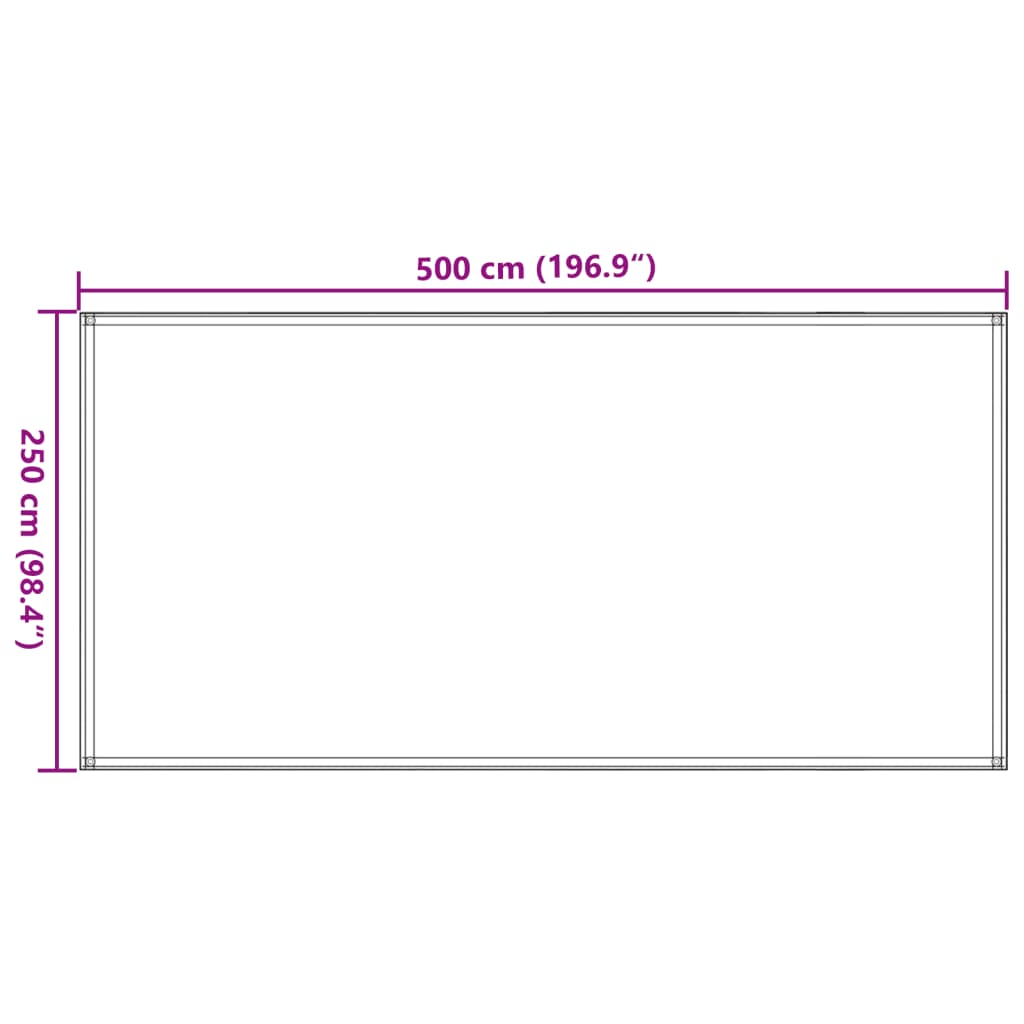 Zeltteppich Sandfarbe 250x500 cm HDPE