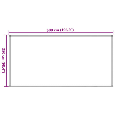 Zeltteppich Sandfarbe 250x500 cm HDPE