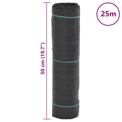 Unkrautvlies Schwarz 0,5x25 m PP