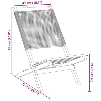 Gartenstühle 4 Stk. Klappbar Schwarz Massivholz Akazie