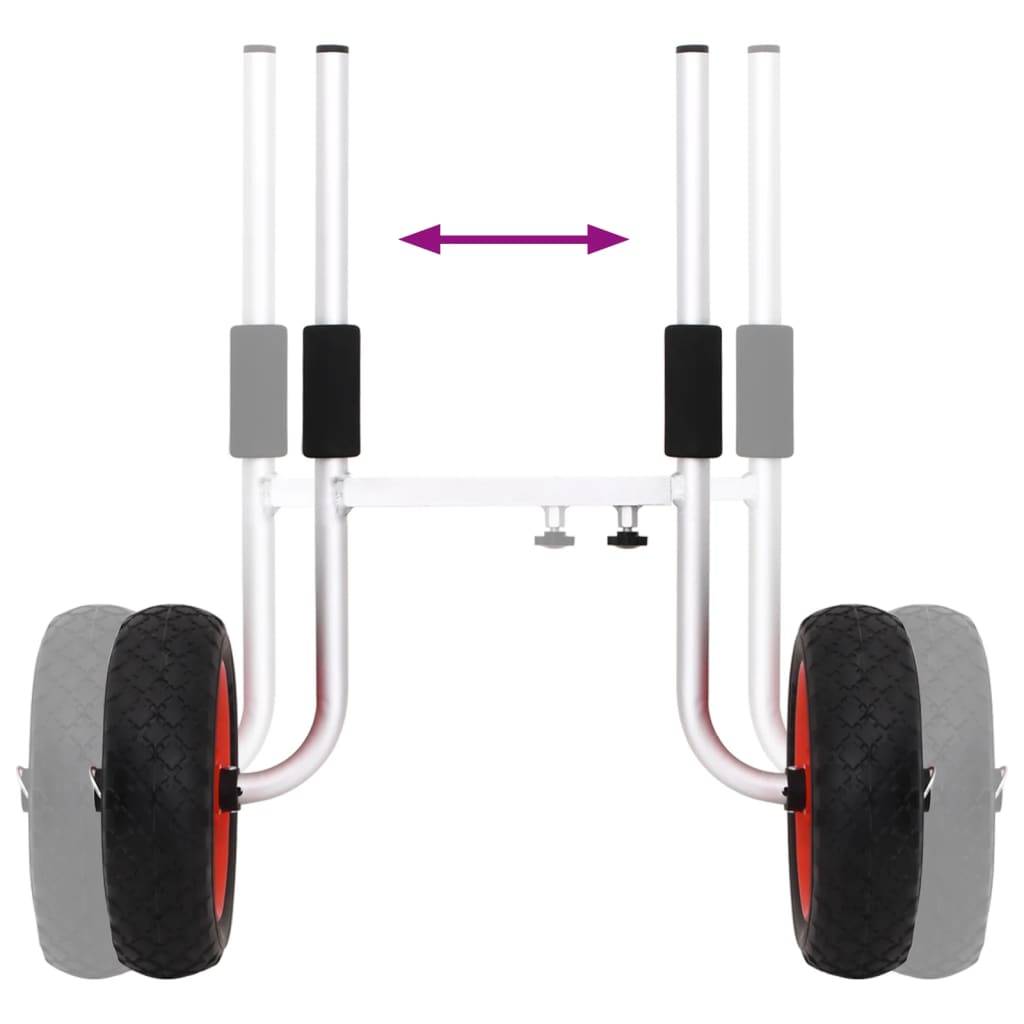 Kajak-Trolley Abnehmbar 100 kg Aluminium