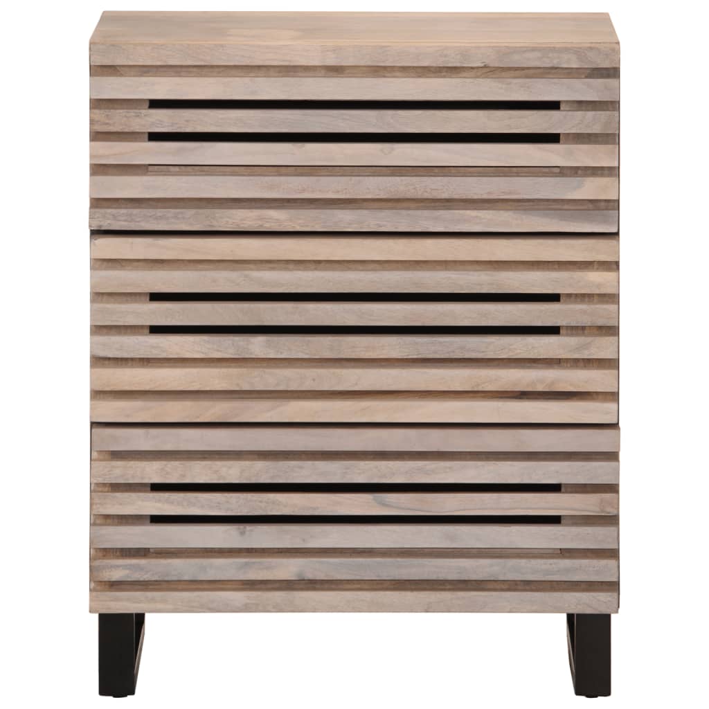 Sideboard 2 Stk. 60x34x75 cm Massivholz Mango