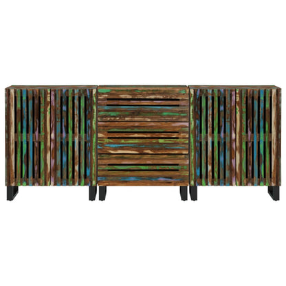 Sideboard 3 Stk. 60x34x75 cm Massivholz Akazie