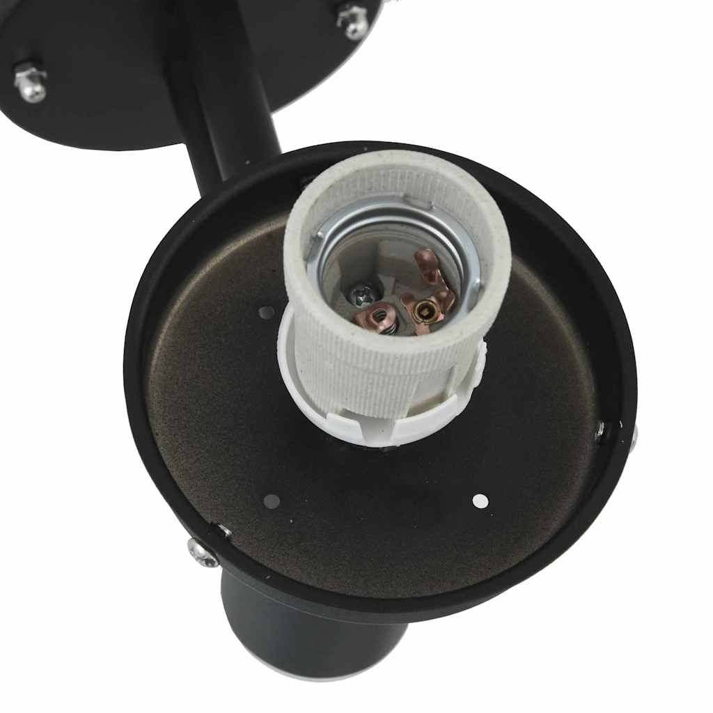 Außenwandleuchte Schwarz 28 x 25 x 38 cm Edelstahl und Plastik