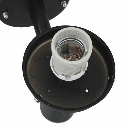 Außenwandleuchte Schwarz 28 x 25 x 38 cm Edelstahl und Plastik