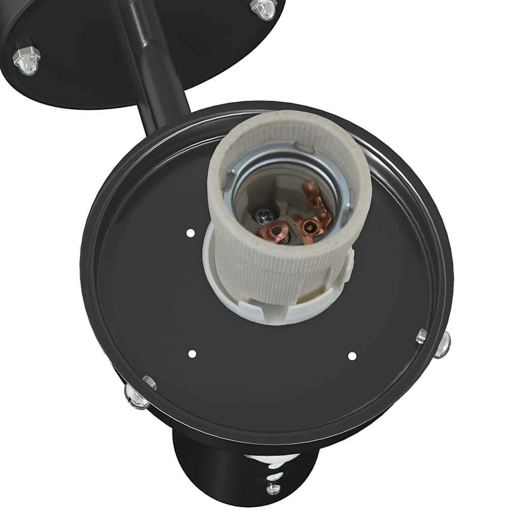 Außenwandleuchte Schwarz 28 x 25 x 38 cm Edelstahl und Plastik