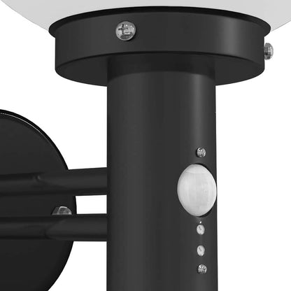 Außenwandleuchte Schwarz 28 x 25 x 38 cm Edelstahl und Plastik