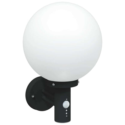 Außenwandleuchte Schwarz 28 x 25 x 38 cm Edelstahl und Plastik