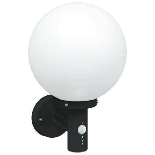 Außenwandleuchte Schwarz 28 x 25 x 38 cm Edelstahl und Plastik