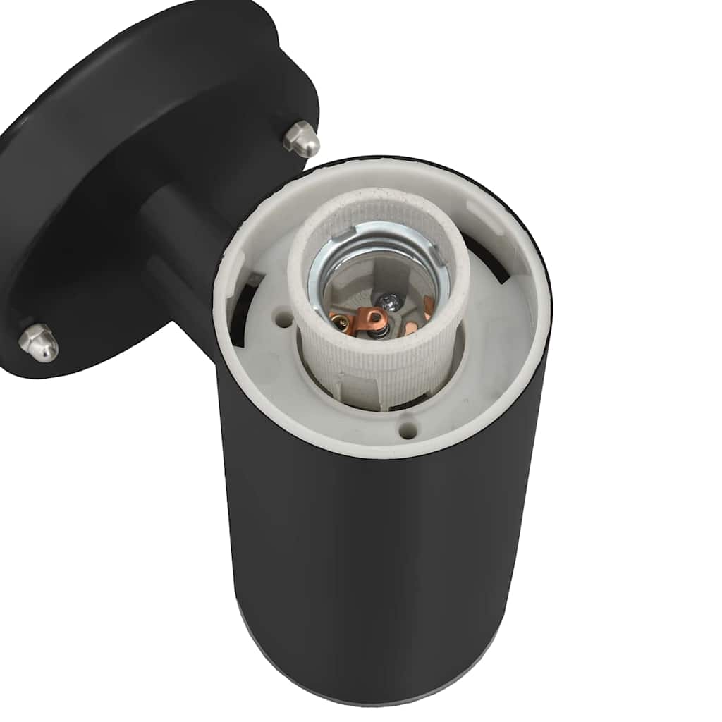 Außenwandleuchte Schwarz 15 x 7,5 x 33 cm Edelstahl und Plastik