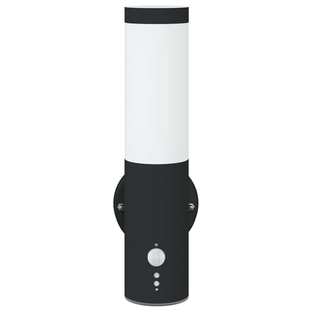 Außenwandleuchte 2 pcs Schwarz 15 x 7,5 x 33 cm