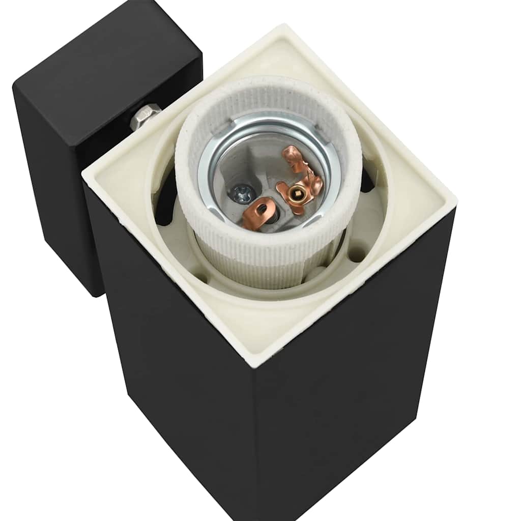 Außenwandleuchte 2 pcs Schwarz 10,5 x 6 x 33 cm