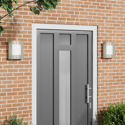 Außenwandleuchte 2 pcs Silber 23,5 x 9 x 26 cm