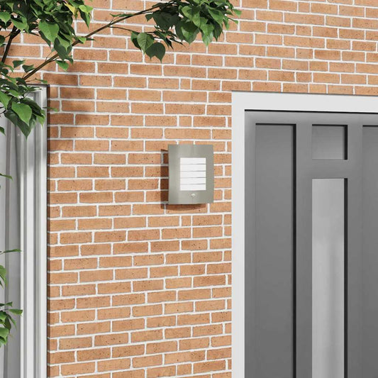 Außenwandleuchte Silber 23,5 x 9 x 26 cm Edelstahl und Plastik