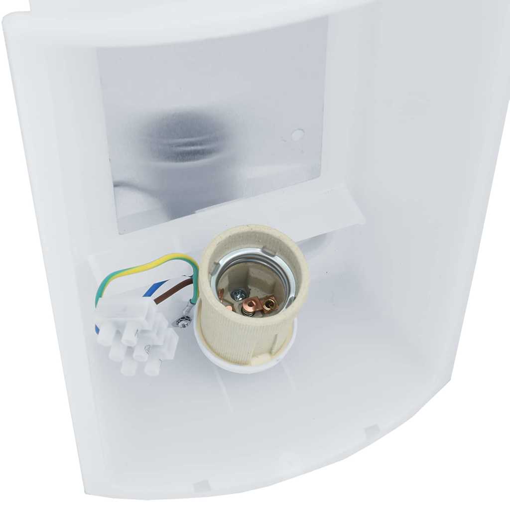 Außenwandleuchte Schwarz 23,5 x 9 x 26 cm Edelstahl und Plastik