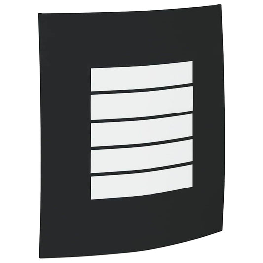 Außenwandleuchte Schwarz 23,5 x 9 x 26 cm Edelstahl und Plastik