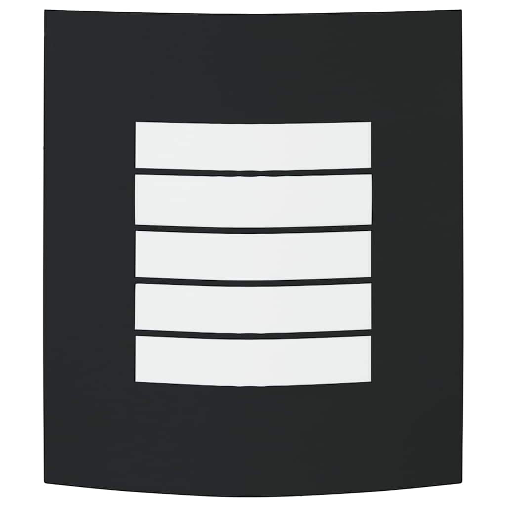 Außenwandleuchte Schwarz 23,5 x 9 x 26 cm Edelstahl und Plastik