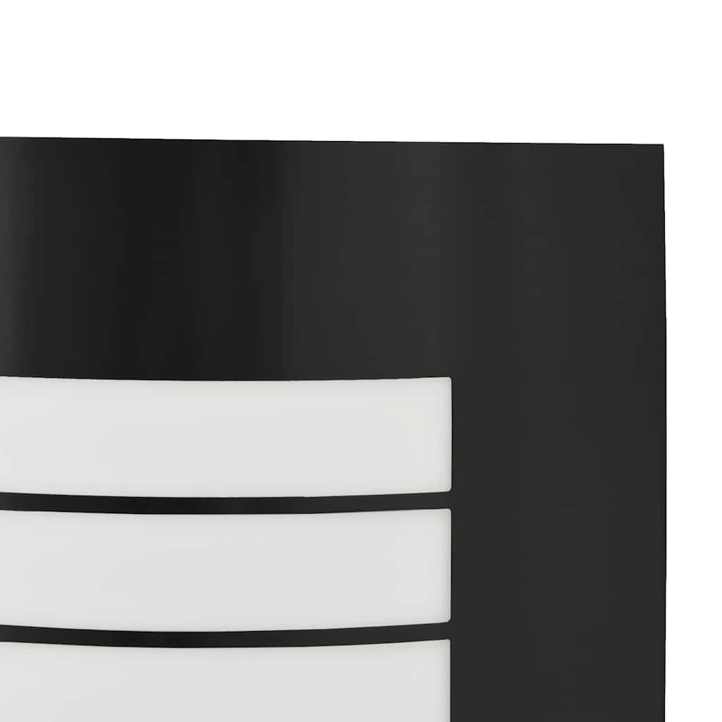 Außenwandleuchte 2 pcs Schwarz 23,5 x 9 x 26 cm