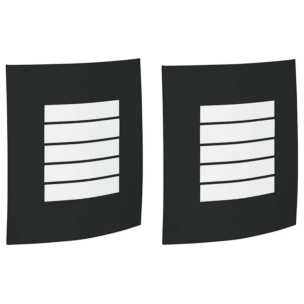 Außenwandleuchte 2 pcs Schwarz 23,5 x 9 x 26 cm