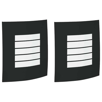 Außenwandleuchte 2 pcs Schwarz 23,5 x 9 x 26 cm