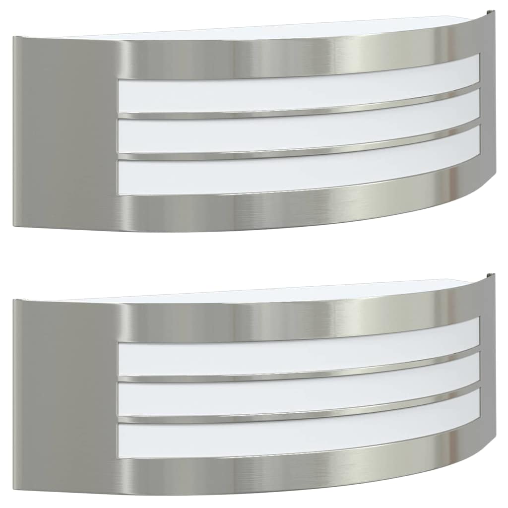 Außenwandleuchte 2 pcs Silber 32 x 10 x 10 cm