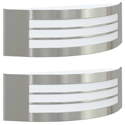 Außenwandleuchte 2 pcs Silber 32 x 10 x 10 cm