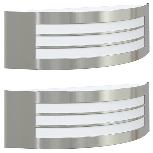 Außenwandleuchte 2 pcs Silber 32 x 10 x 10 cm