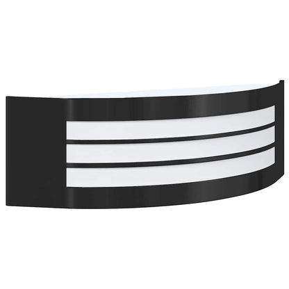 Außenwandleuchte Schwarz 32 x 10 x 10 cm Edelstahl und Plastik