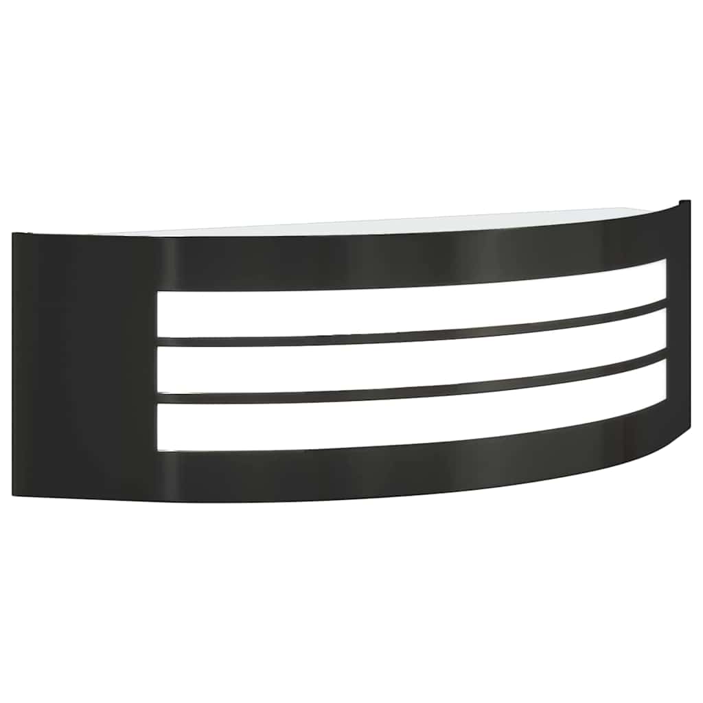 Außenwandleuchte Schwarz 32 x 10 x 10 cm Edelstahl und Plastik