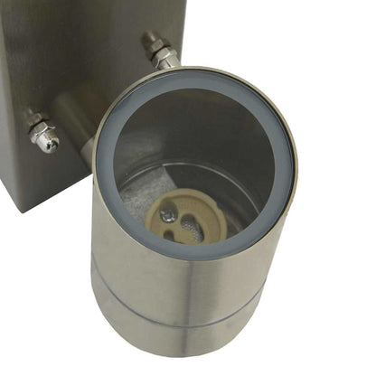 Außenwandleuchte 2 pcs Silber 6,5 x 10,5 x 16 cm