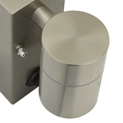 Außenwandleuchte 2 pcs Silber 6,5 x 10,5 x 16 cm