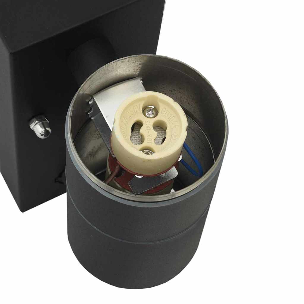 Außenwandleuchte 2 pcs Schwarz 7 x 10 x 22 cm