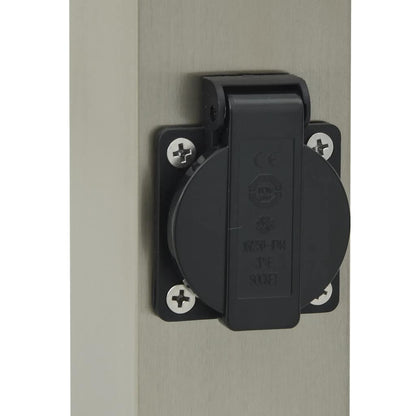 Pollerleuchten mit Auslass 3 Stk. 80 cm Edelstahl IP44