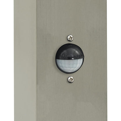 Pollerleuchten mit Sensor&Steckdose 3 Stk. 110 cm Edelstahl IP44