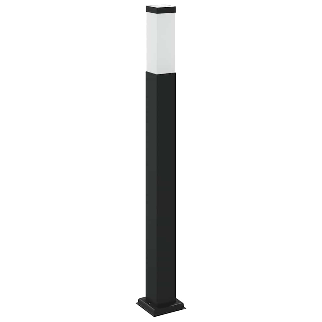Pollerleuchte mit Sensor 80 cm Schwarz IP44