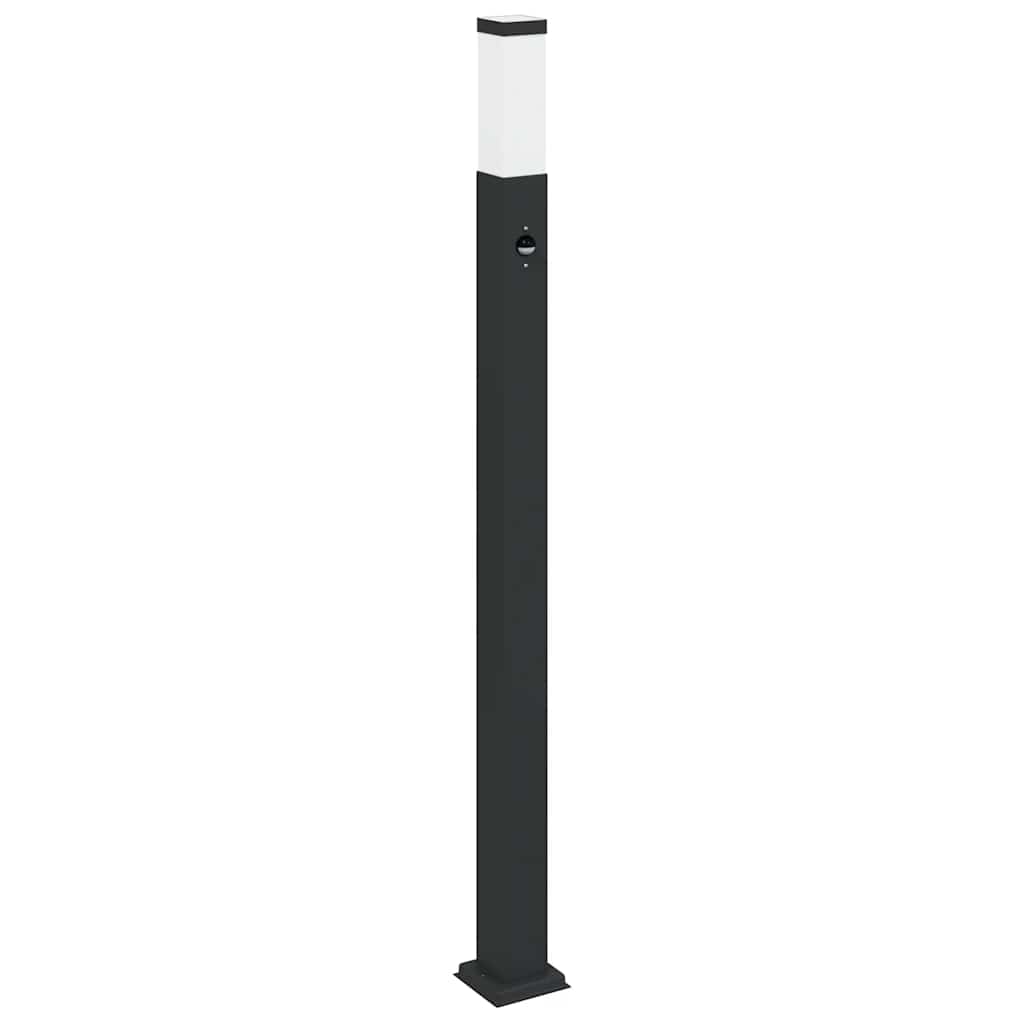 Pollerleuchten mit Sensor 3 Stk. 110 cm Schwarz IP44