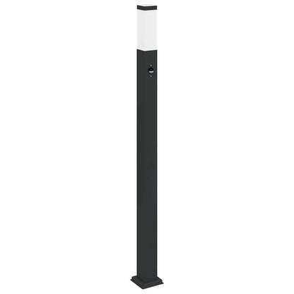 Pollerleuchten mit Sensor 3 Stk. 110 cm Schwarz IP44