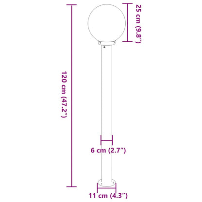 Pollerleuchte 120 cm Edelstahl IP44