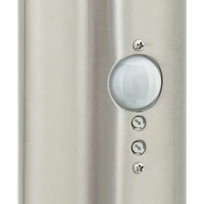 Paletto luminoso con sensore, 3 pezzi, 120 cm, acciaio inox, IP44