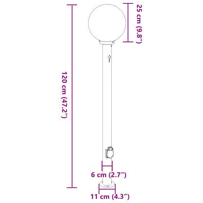 Pollerleuchten mit Sensor und Steckdose 3 Stk. 120 cm Schwarz IP44