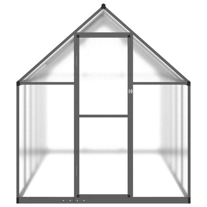 Gewächshaus mit Fundamentrahmen Anthrazit 334x169x195 cm Alu