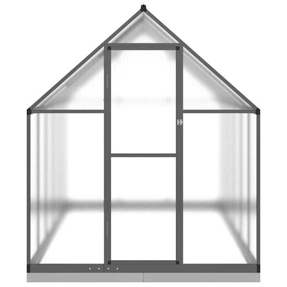 Gewächshaus mit Fundamentrahmen Anthrazit 334x169x202 cm Alu