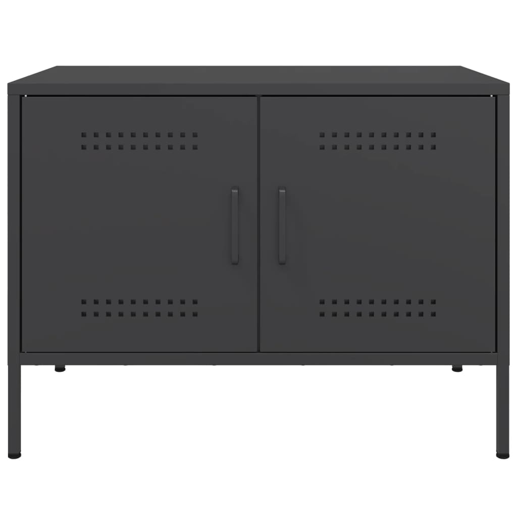 TV-Schrank Schwarz 68x39x50,5 cm Stahl