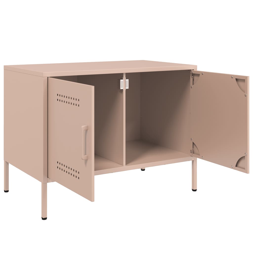 TV-Schrank Rosa 68x39x50,5 cm Stahl