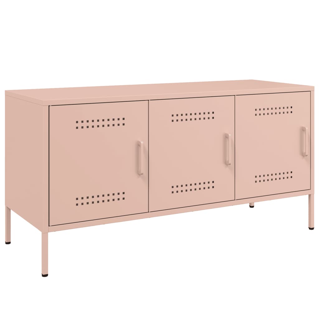 TV-Schrank Rosa 100,5x39x50,5 cm Stahl