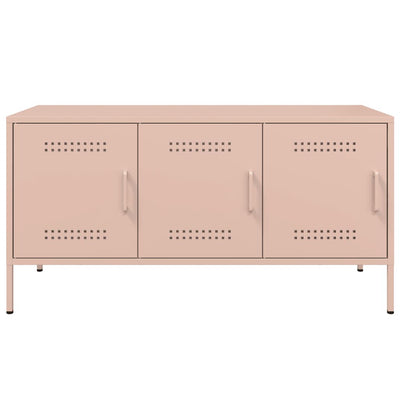 TV-Schrank Rosa 100,5x39x50,5 cm Stahl