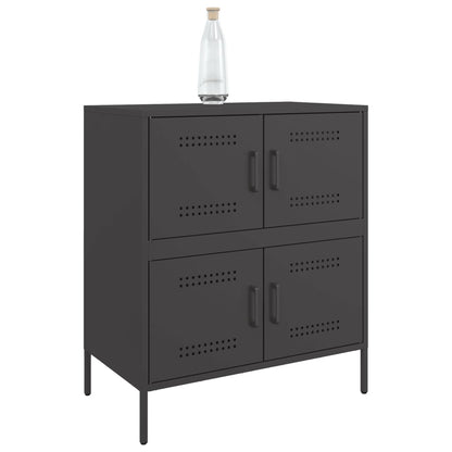 Sideboard Schwarz 68x39x79 cm Stahl